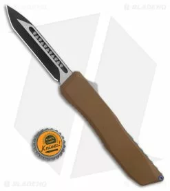 EOS Harpoon OTF Automatic Knife Tanto Bronze Alum/Blue (3.75" Two-Tone) -Outlet Kitchen Knives Store EOS Harpoon OTF Auto Tanto Bronze Aluminum Blue Black BHQ 176939 jr bottlecap