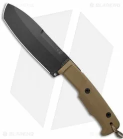 Extrema Ratio Selvan Fixed Blade Knife Desert Tan W/ Sheath (6.25" Black)