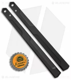 Flytanium V1.5 Channel Aluminum Handles For Kershaw Lucha Balisong - Black -Outlet Kitchen Knives Store Flytanium Channel Aluminum Handle Kit Kershaw Lucha Balisong BLACK BHQ 116583 jr bottlecap