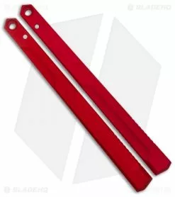 Flytanium V1.5 Channel Aluminum Handles For Kershaw Lucha Balisong - Red