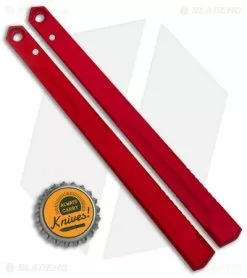 Flytanium V1.5 Channel Aluminum Handles For Kershaw Lucha Balisong - Red -Outlet Kitchen Knives Store Flytanium Channel Aluminum Handle Kit Kershaw Lucha Balisong DARK RED BHQ 119228 jr BOTTLECAP
