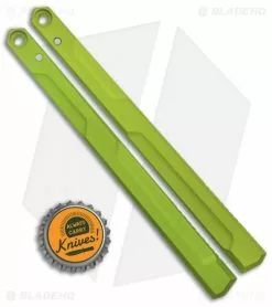 Flytanium V1.5 Channel Aluminum Handles For Kershaw Lucha Balisong - Green -Outlet Kitchen Knives Store Flytanium Channel Aluminum Handle Kit Kershaw Lucha Balisong GREEN BHQ 119226 jr bottlecap