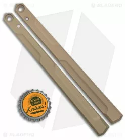 Flytanium V1.5 Channel Alum. Handles For Kershaw Lucha Balisong - Gold Sand -Outlet Kitchen Knives Store Flytanium v1.5 Channel Aluminum Handles for Kershaw Lucha Balisong Gold Sand BHQ 180374 jr bottlecap