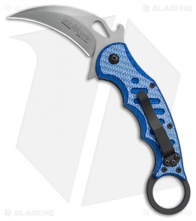 Fox Knives Fox Karambit Folding Knife Blue Twill G-10 (3" SW) 479BLTSW 1 Fox Knives Fox Karambit Folding Knife Blue Twill G-10 (3" SW) 479BLTSW