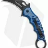 Fox Knives Fox Karambit Folding Knife Blue Twill G-10 (3" Black) 479BLT
