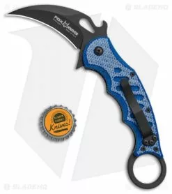 Fox Knives Fox Karambit Folding Knife Blue Twill G-10 (3" Black) 479BLT -Outlet Kitchen Knives Store Fox Karambit Blue Twill G10 Black BHQ 138463 td size