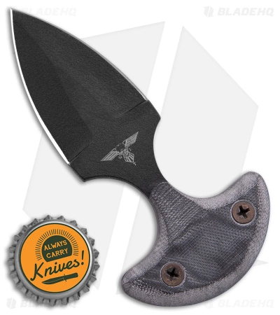 GTI Push Dagger Knife Gray Micarta (2.6" Black) 4 GTI Push Dagger Knife Gray Micarta (2.6" Black) - Image 4