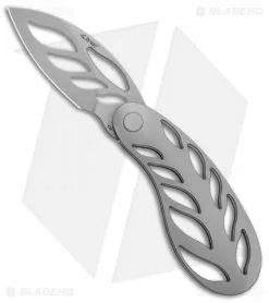 Grainger Mckoy's Hand-Cut Knife Detent Slip Joint Titanium (3.5" Bead Blast)