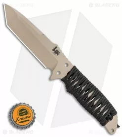 HK Fray Tanto Fixed Blade Knife Black Rubber (4.25" FDE) 55243 -Outlet Kitchen Knives Store HK Fray Tanto Fixed Blade Knife Black Paracord 4.25 FDE 55243 BHQ 100259 LS Bottlecap