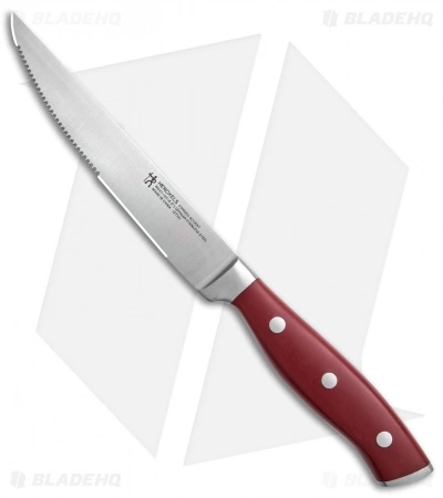 Zwilling J.A. Henckels Henckels Forged Accent 4-Piece Steak Knife Set Red Polymer 2 Zwilling J.A. Henckels Henckels Forged Accent 4-Piece Steak Knife Set Red Polymer - Image 2