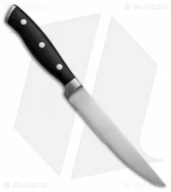 Zwilling J.A. Henckels Henckels Forged Accent 4-Piece Steak Knife Set Black Polymer -Outlet Kitchen Knives Store Henckels Forged Accent 4pc Black Steak Set BHQ 134432 td side