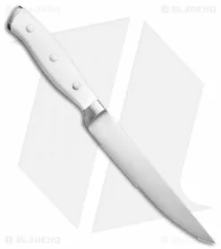 Zwilling J.A. Henckels Henckels Forged Accent 4-Piece Steak Knife Set White Polymer -Outlet Kitchen Knives Store Henckels Forged Accent 4pc White Steak Set BHQ 134434 td side