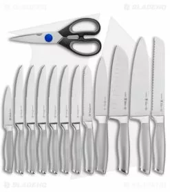 Henkels International Henckels International Modernist 14-Pc Sharpening Block Set Self Kitchen Knives
