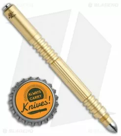 Hinderer Knives Brass Investigator Pen Bead Blasted -Outlet Kitchen Knives Store Hinderer Knives Brass Investigator Pen BB BHQ 112646 jr bottlecap