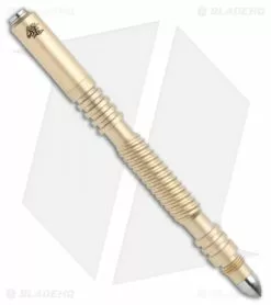 Hinderer Knives Brass Spiral Investigator Pen Bead Blasted