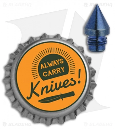 Hinderer Knives Investigator Pen Attachment Warhead End - Ti Blue 2 Hinderer Knives Investigator Pen Attachment Warhead End - Ti Blue - Image 2