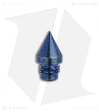 Hinderer Knives Investigator Pen Attachment Warhead End - Ti Blue 1 Hinderer Knives Investigator Pen Attachment Warhead End - Ti Blue