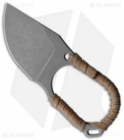 Jake Hoback Knives Jake Hoback Jeremiah Johnson Fixed Blade Knife Brown Cord Wrap (2" Stonewash)