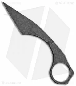 Jack Hoback Jake Hoback Karamback Fixed Blade Knife Black Stonewash CTS-40CP (5.4")