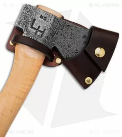 Hoffman Blacksmithing 12" Flamed Maple Axe - Black Finish -Outlet Kitchen Knives Store Hoffman Blacksmithing Flamed Maple Axe BHQ 67668 td sheath