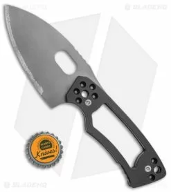 J2 Knives J-2 Knives Titanium Spear Point Fixed Blade Knife Gray Ti (3.3" Stonewash) -Outlet Kitchen Knives Store J 2 Knives Ti SP BHQ 50013 jr bottlecap