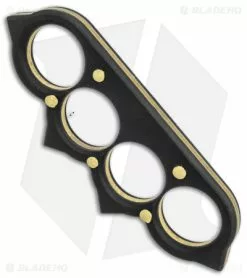 JB Knife & Tool The Rake Knuckles - Brass/Black G-10 -Outlet Kitchen Knives Store JB Knife and Tool The Rake Knuckle Brass BHQ 146291 jr bottom