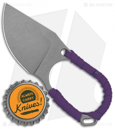 Jake Hoback Knives Jake Hoback Jeremiah Johnson Fixed Blade Knife Purple Cord Wrap (2" Stonewash) 4 Jake Hoback Knives Jake Hoback Jeremiah Johnson Fixed Blade Knife Purple Cord Wrap (2" Stonewash) - Image 4