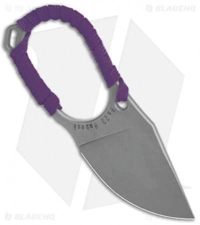 Jake Hoback Knives Jake Hoback Jeremiah Johnson Fixed Blade Knife Purple Cord Wrap (2" Stonewash) 2 Jake Hoback Knives Jake Hoback Jeremiah Johnson Fixed Blade Knife Purple Cord Wrap (2" Stonewash) - Image 2