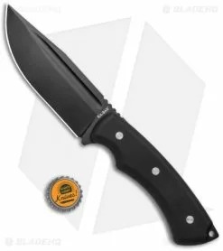 Ka-Bar IFB Drop Point Fixed Blade Knife Black G-10 (4.8" Black) 5350 -Outlet Kitchen Knives Store Ka Bar IFB Fixed Blade Black G 10 Black 5350 BHQ 120899 jr bottlecap