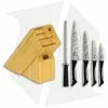 KAI Luna 6-Piece Kitchen Knife Set W/ Wood Storage Block - 0620