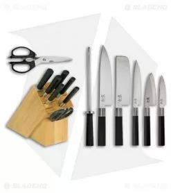 Kai Wasabi 8-Piece Kitchen Knife Set W/ Bamboo Storage Block - WSB0800