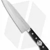 Kanetsune Kengata Kitchen Knife Smooth Black Wood (7" San Mai) KC141
