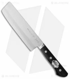 Kanetsune Usubagata Kitchen Knife Smooth Black Wood (6.25" San Mai) KC-905