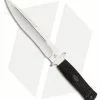 Katz Knives Alley Kat Fixed Blade Knife Black Kraton (8" Satin) 8008
