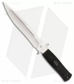 Katz Knives Alley Kat Fixed Blade Knife Black Kraton (8" Satin) 8008