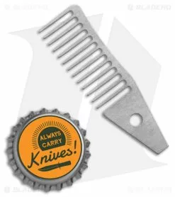 KeyBar Titanium Comb 2.0 Insert (Silver) -Outlet Kitchen Knives Store Keybar Ti Comb 2 Insert Silver BHQ 94316 td size