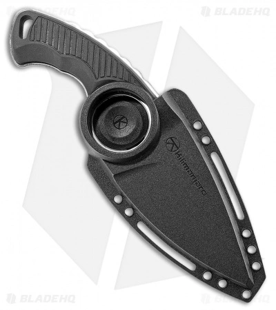 Kilimanjaro Stretta Drop Point Neck Knife Black Rubber (3.125" Satin) 910106 3 Kilimanjaro Stretta Drop Point Neck Knife Black Rubber (3.125" Satin) 910106 - Image 3