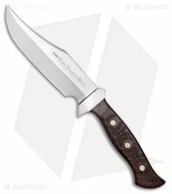 Linder Rocky Mountain Bowie Fixed Blade Knife Carved Cocobolo (6.5" Satin)