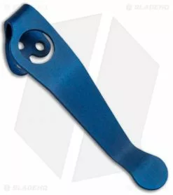 Lynch Northwest Spyderco Para 3 Left Hand Ti Pocket Clip (Blue) NW