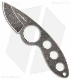 MARSER Jager Jag-6 Fixed Blade Neck Knife (1.75" Black Stonewash)