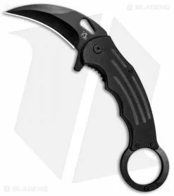 Mantis Karambit Spring Assisted Knife Black G-10 (2.75" Black)