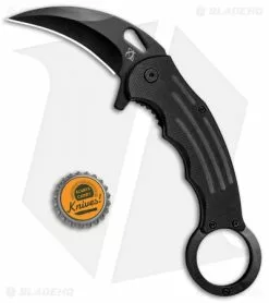 Mantis Karambit Spring Assisted Knife Black G-10 (2.75" Black) -Outlet Kitchen Knives Store Mantis Karambit SA Black G 10 Black MANMK5 BHQ 56615 jr bottlecap