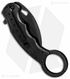 Mantis Karambit Spring Assisted Knife Black G-10 (2.75" Black) -Outlet Kitchen Knives Store Mantis Karambit SA Black G 10 Black MANMK5 BHQ 56615 jr side