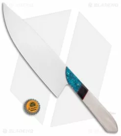 Mattia Borrani Chef's Knife Bowie Blue Died Maple/Ivory Juma (8") 5 Mattia Borrani Chef's Knife Bowie Blue Died Maple/Ivory Juma (8") -Outlet Kitchen Knives Store Mattia Borrani Chefs Knife Bowie Blue Died Maple Ivory Juma BHQ 103001 jr bottlecap