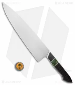 Mattia Borrani Chef's Knife Toscano CF W/Green Burl (10") -Outlet Kitchen Knives Store Mattia Borrani Chefs Knife Toscano CF Green Burl BHQ 102984 jr bottlecap