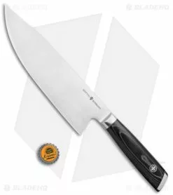 Mattia Borrani Production 8" Bowie Chef Kitchen Knife (Satin) I'm Starving -Outlet Kitchen Knives Store Mattia Borrani Production 8in Bowie Chef Kitchen Knife Satin Im Starving BHQ 118683 jr bottlecap