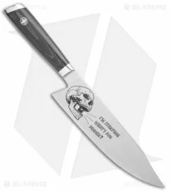 Mattia Borrani Production 8" Bowie Chef Kitchen Knife (Satin) I'm Starving