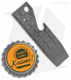 Maverick Customs Pocket Pry Bar Tool Ti Bottle Opener- (2.5" Black Fragtanium) 5 Maverick Customs Pocket Pry Bar Tool Ti Bottle Opener- (2.5" Black Fragtanium) -Outlet Kitchen Knives Store Maverick Customs 2.5in Tiny Ti Pry Bar Bottle Opener Frag Black SW BHQ 136089 jr bottlecap