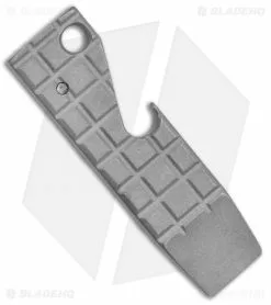 Maverick Customs 2.5" Tiny Ti Fragtanium Pry Bar Bottler Opener - Stonewash