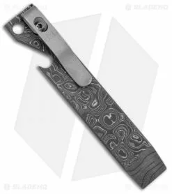 Maverick Customs 4" Damascus Pocket Pry Bar Bottle Opener